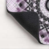 Design für Violet und Schwarz Geometrisches Mandal Mousepad (Ecke)