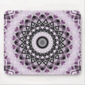 Design für Violet und Schwarz Geometrisches Mandal Mousepad (Vorne)