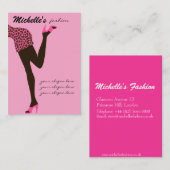 Design für Visitenkarten von Mode-Girl Visitenkarte (Vorne/Hinten)