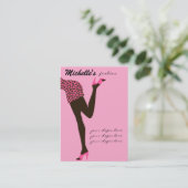 Design für Visitenkarten von Mode-Girl Visitenkarte (Stehend Vorderseite)