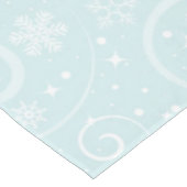 Design für weiße Weihnachtsschneeflocken Tischdecke (Schrägansicht)