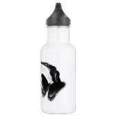 Design für Weißes Pferd und Schmetterlinge Edelstahlflasche (Rechts)