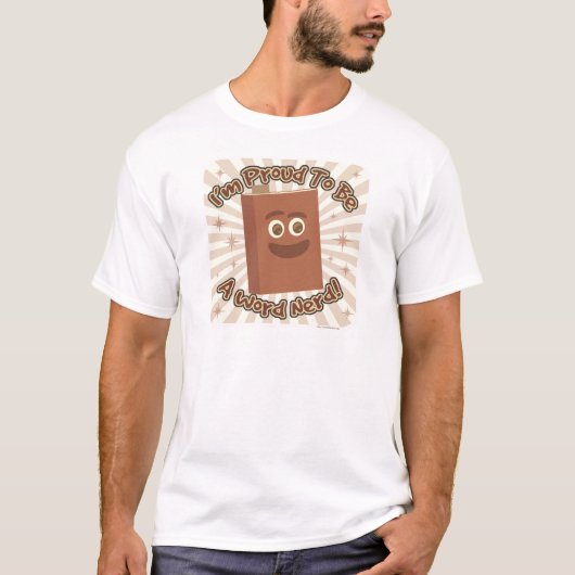 Design für Word-Nerd-Cartoon mit Spaß für Reader T-Shirt (Vorderseite)