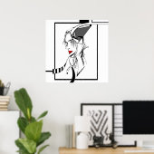 Design für zazzle Leinwand Poster (Heimbüro)