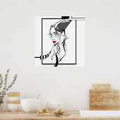 Design für zazzle Leinwand Poster (Küche)