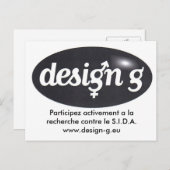 Design-G, Participez Aktivierung a la recherche .. Postkarte (Vorne/Hinten)