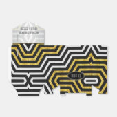 Design-Gastgeschenk für moderne Tech Gold Glamour Geschenkschachtel (Ungefaltet)