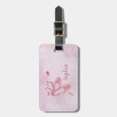 Design-Gepäckmarke für Ballettschuhe Gepäckanhänger (Vorderseite vertikal)