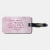 Design-Gepäckmarke für Ballettschuhe Gepäckanhänger (Rückseite horizontal)