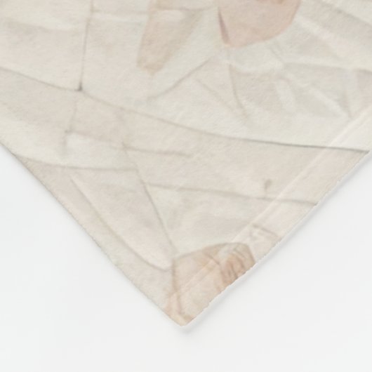 Design gequilter Blume Fleecedecke (Ecke)