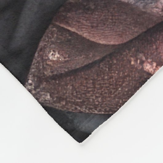 Design gequilter irrisierender Blätter Fleecedecke (Ecke)