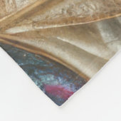 Design gequilter irrisierender Blätter Fleecedecke (Ecke)