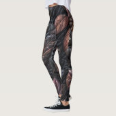 Design gequilter irrisierender Blätter Leggings (Links)