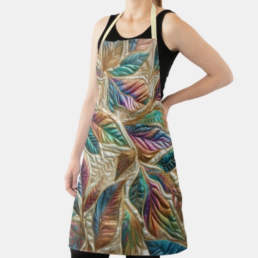 Design gequilter irrisierender Blätter Schürze (InSitu)