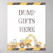 Design-Geschenk Drop-Off-Station-Zeichen Poster (Vorne)