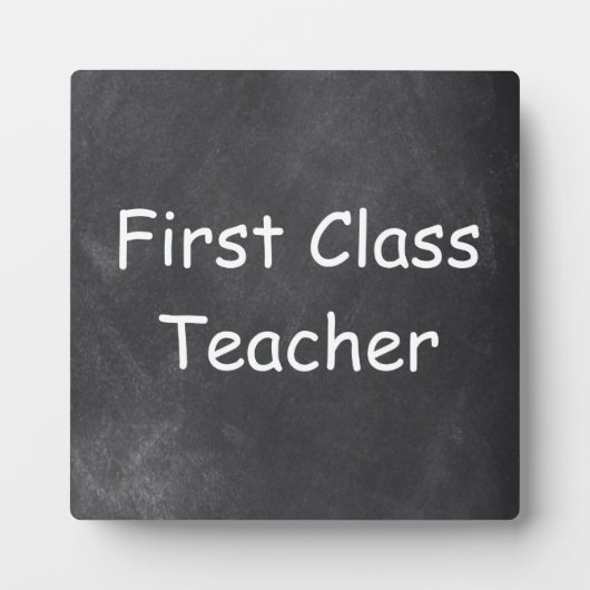 Design-Geschenk für Chalkboard-Lehrer der ersten K Fotoplatte (Vorderseite)