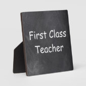 Design-Geschenk für Chalkboard-Lehrer der ersten K Fotoplatte (Vorderseite)