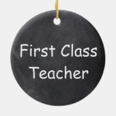 Design-Geschenk für Chalkboard-Lehrer der ersten K Keramik Ornament (Hinten)