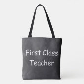 Design-Geschenk für Chalkboard-Lehrer der ersten K Tasche (Rückseite)
