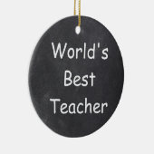 Design-Geschenk für den weltbesten Lehrer Keramik Ornament (Rechts)