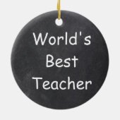 Design-Geschenk für den weltbesten Lehrer Keramik Ornament (Hinten)