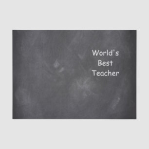 Design-Geschenk für den weltbesten Lehrer Seidenpapier