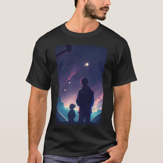 Design-Geschenk für Vater und Kind T-Shirt (Vorderseite)
