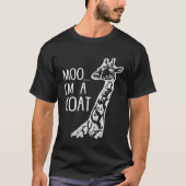 Design Giraffe Moo Im Goat Farm Zoo T-Shirt (Vorderseite)