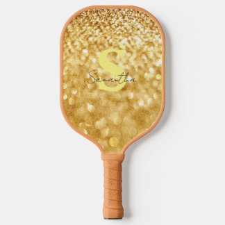 Design Gold Glitzer Elegant und stilvoller individ Pickleball Schläger