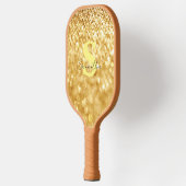 Design Gold Glitzer Elegant und stilvoller individ Pickleball Schläger (Links)