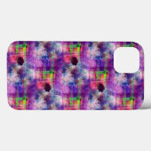 Design grün, lila Textur Aquarell Case-Mate iPhone Hülle (Rückseite (Horizontal))