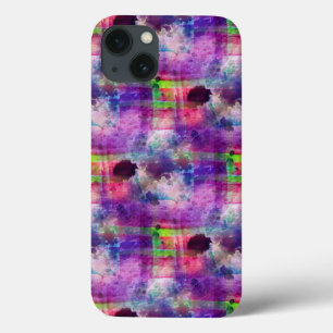 Design grün, lila Textur Wasserfarbe Case-Mate iPhone Hülle