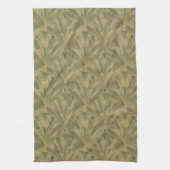 Design Grün und Gold Art Deco Muster Geschirrtuch (Vertikal)