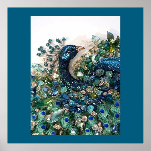 Design. Hand embroidery with precious stones. Poster (Vorne)