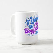 Design - Ich liebe meinen Freund Kaffeetasse (Vorderseite Links)