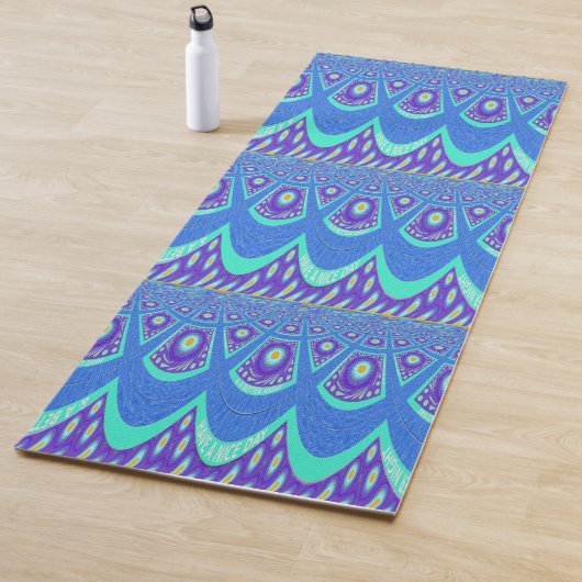 Design Ihre eigene Fun Yoga Print Yogamatte (Beispiel)