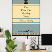 Design Ihre eigene Retro-Buchabdeckung Wand Kunst (Heimbüro)