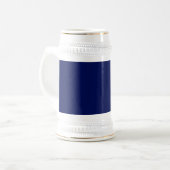 Design Ihre eigene Stein-Tasse - Blau und Weiß Bierglas (Vorderseite Links)