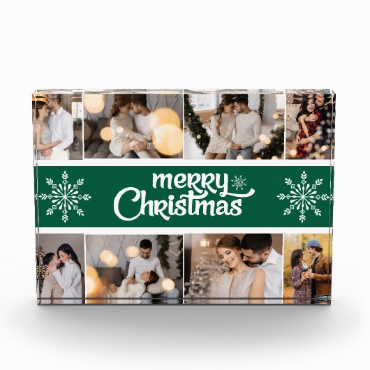 Design Ihre eigenen 8 Foto Collage Weihnachtsfeier (Vorderseite)