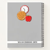 Design Ihre eigenen Custom School Noten Bullet Gra Notizblock (Rückseite)