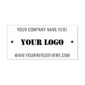 Design Ihrer eigenen Logo-Briefmarke-Vorlage Gummistempel (Prägung)