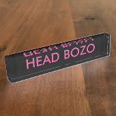 Design Ihrer Schreibtisch-Namensplatte Namensplakette (Seite)