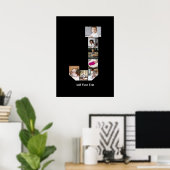 Design Ihres eigenen Letter J Foto Collage Poster (Heimbüro)