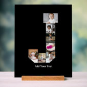 Design Ihres eigenen Letter J Foto Collage Poster (Neutral)