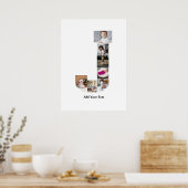 Design Ihres eigenen Letter J Foto Collage Poster (Küche)