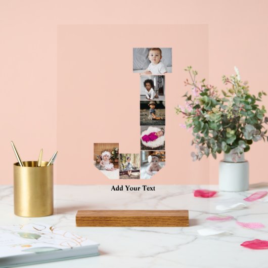 Design Ihres eigenen Letter J Foto Collage Poster (Hochzeit)