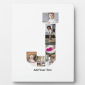 Design Ihres eigenen Letter J Foto Collage Poster Fotoplatte (Vorderseite)