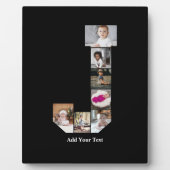 Design Ihres eigenen Letter J Foto Collage Poster Fotoplatte (Vorderseite)