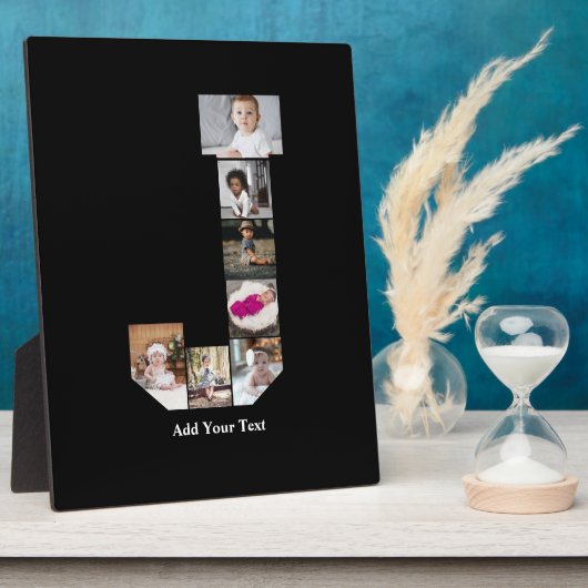 Design Ihres eigenen Letter J Foto Collage Poster Fotoplatte (Seite)