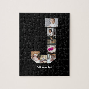 Design Ihres eigenen Letter J Foto Collage Poster Puzzle